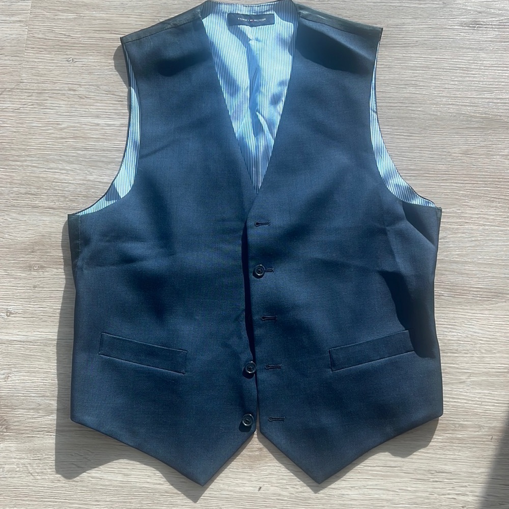 Tommy Hilfiger waistcoat vest in navel blue